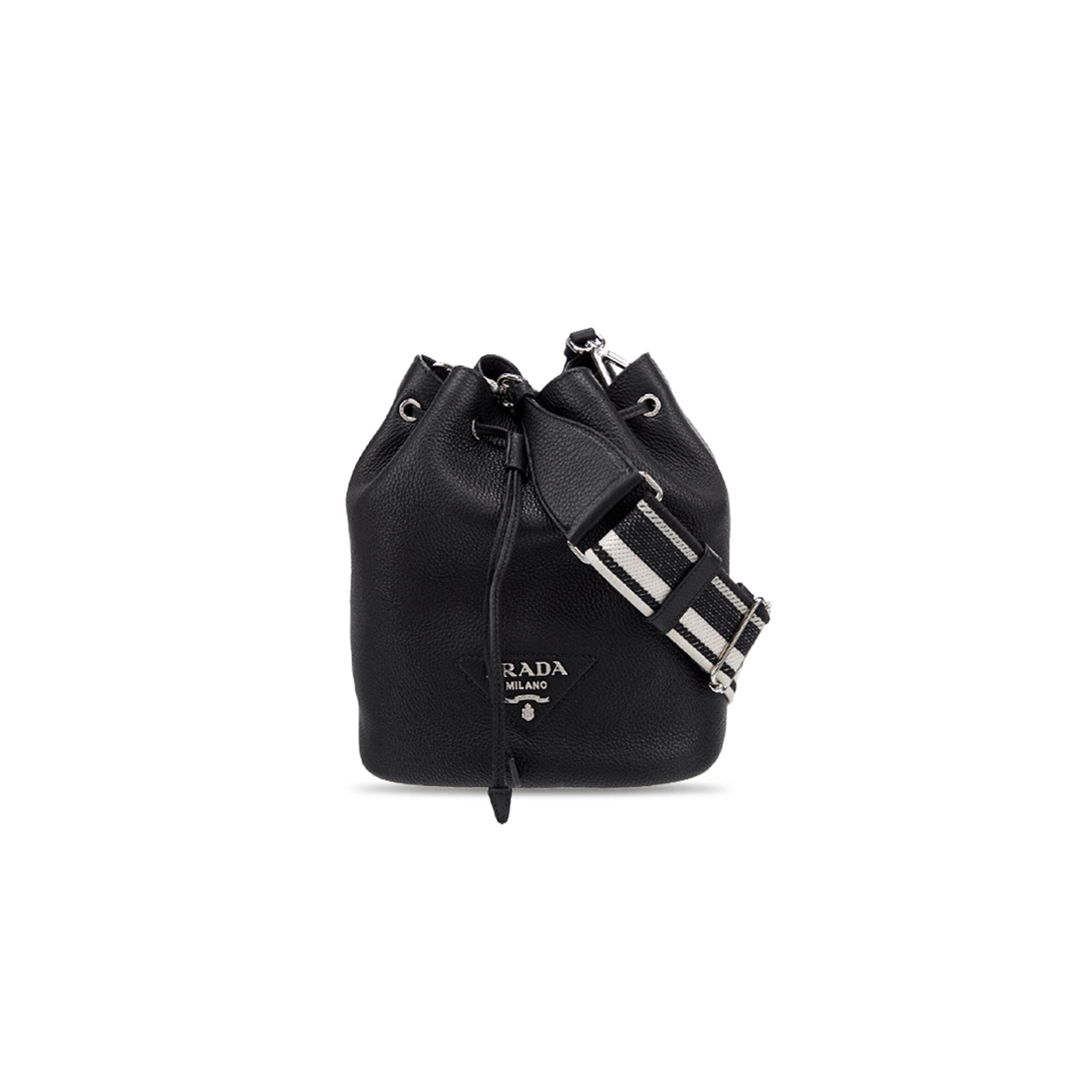 PRADA VITELLO DAINO SOFT BUCKET BAG 1BE060 (25*20*14cm)